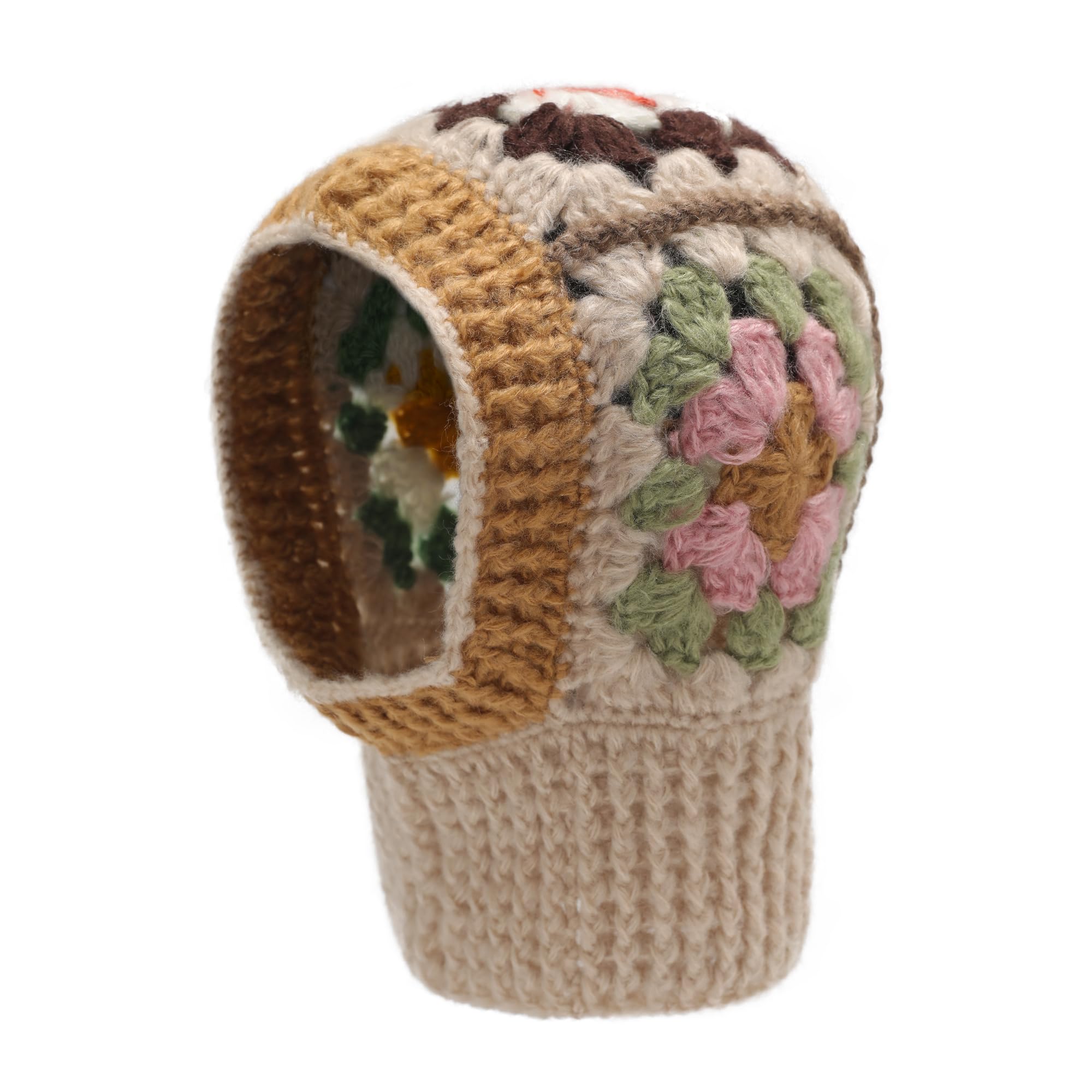 ZLYC Damen Winter Sturmhauben Stricken Winddicht Beanie Mütze Kapuzenschal