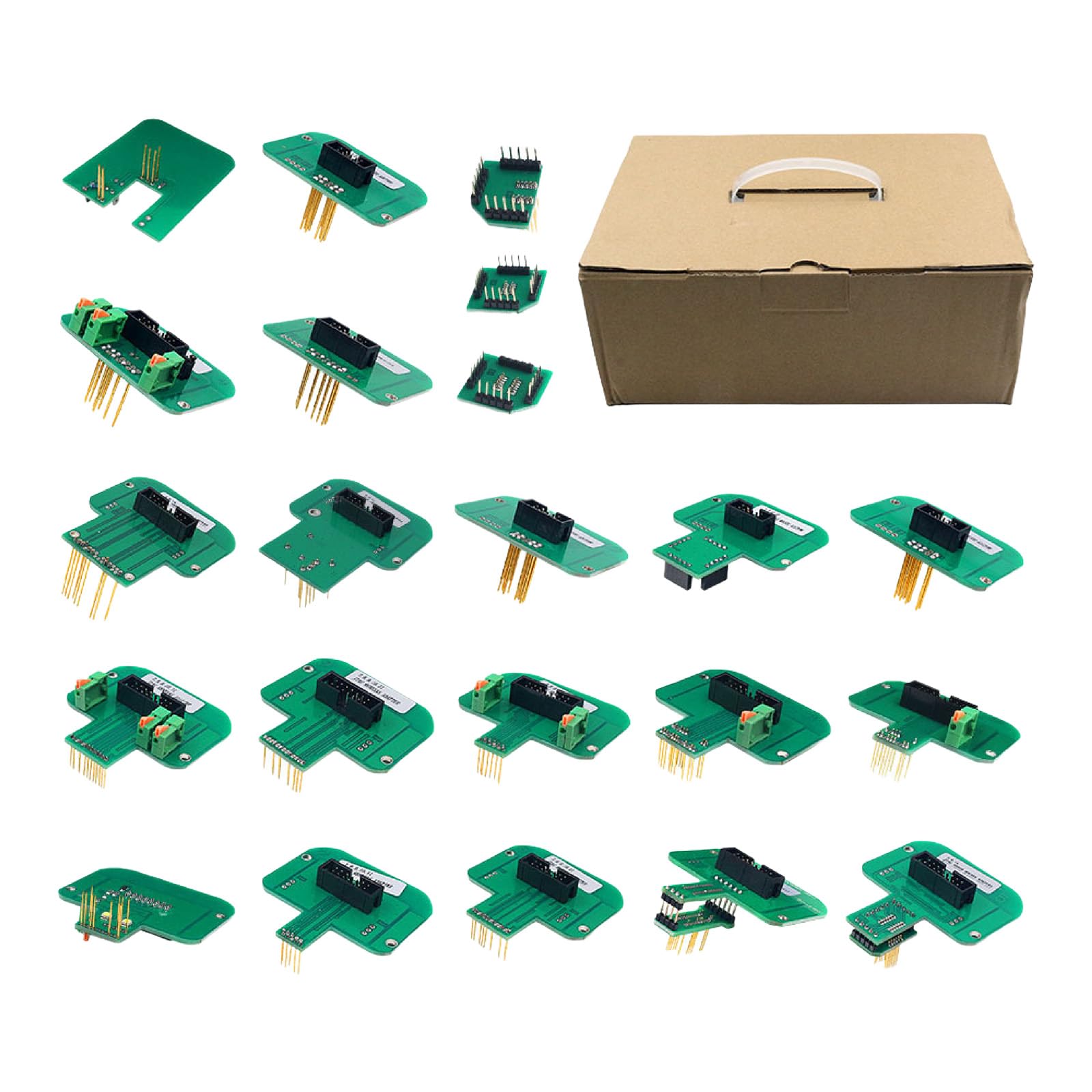 Juego de adaptadores de programación automotriz de 22 piezas compatibles con equipos de diagnóstico Kess FGTECH