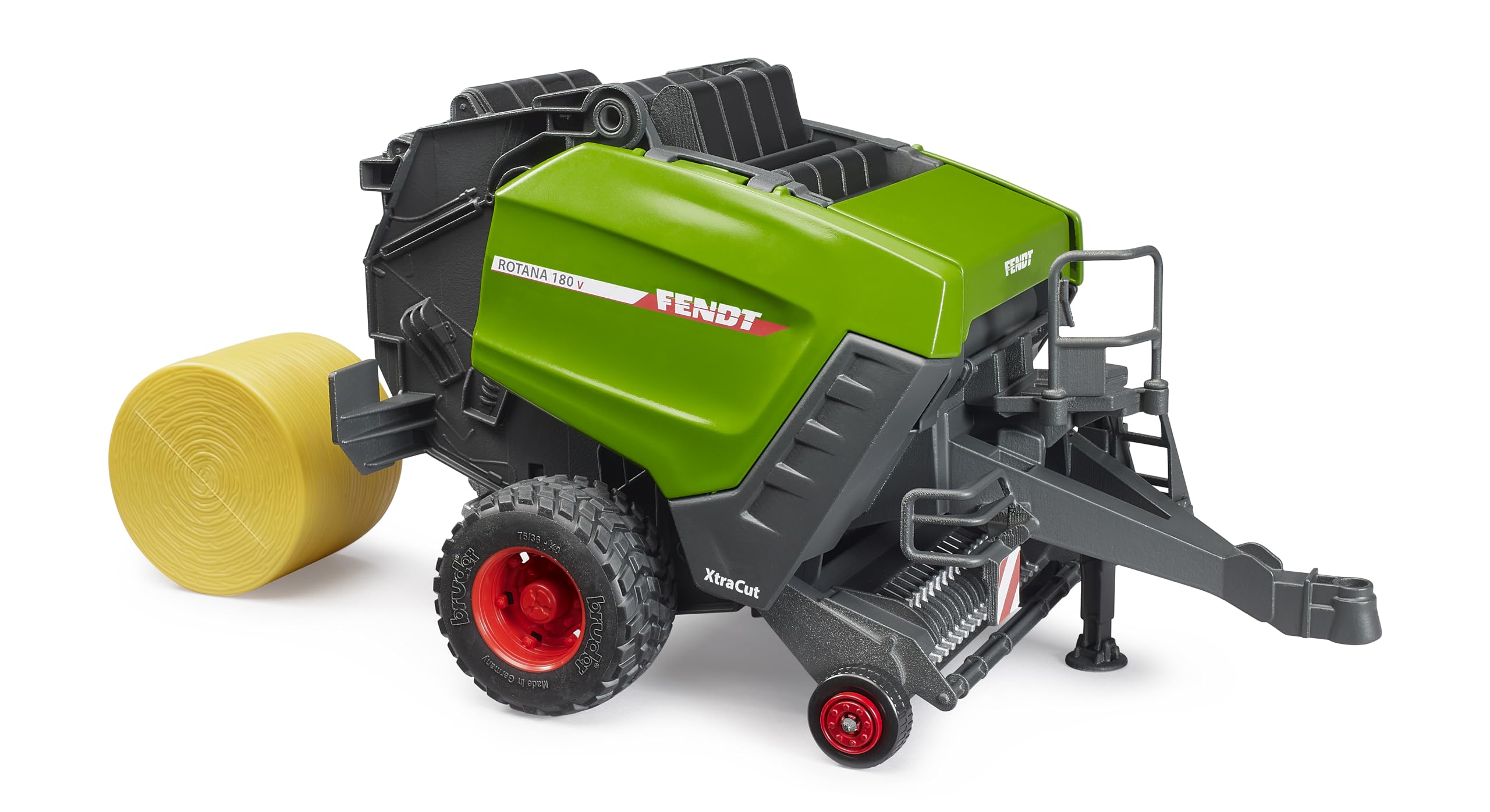 Bruder 02038 - Fendt Empacadora de pacas Redondas Rotana 180 V - Empacadora, cosechadora, Granja, Tractor, pacas de Paja