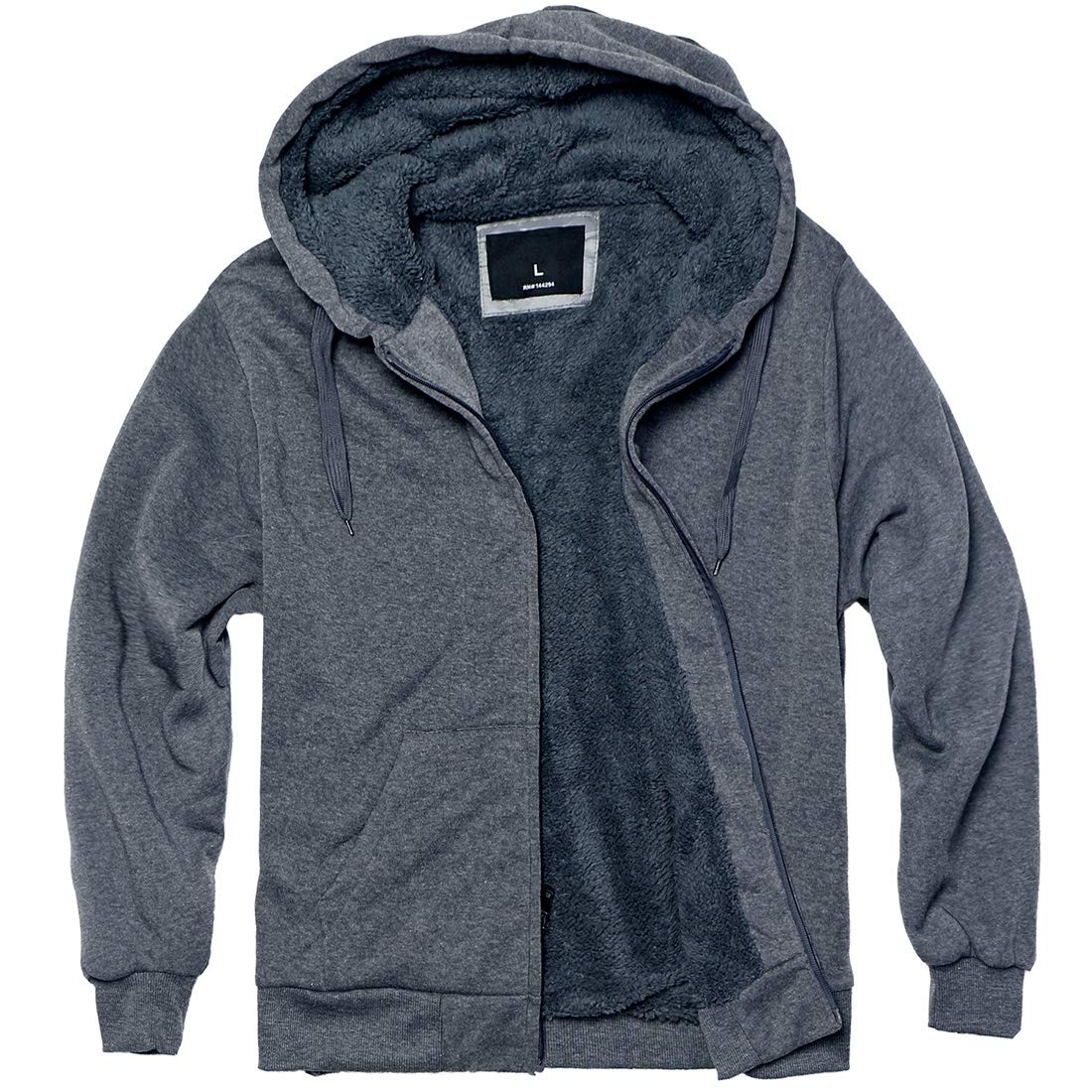 Moletom Masculino Com Capuz De Lã De Ovelha - Pesado E Super Quente Para O Inverno