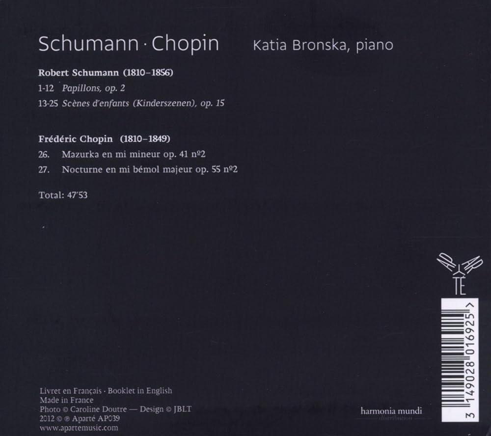Amazon.co.jp: シューマン: 子供の情景 | ショパン: マズルカ 他