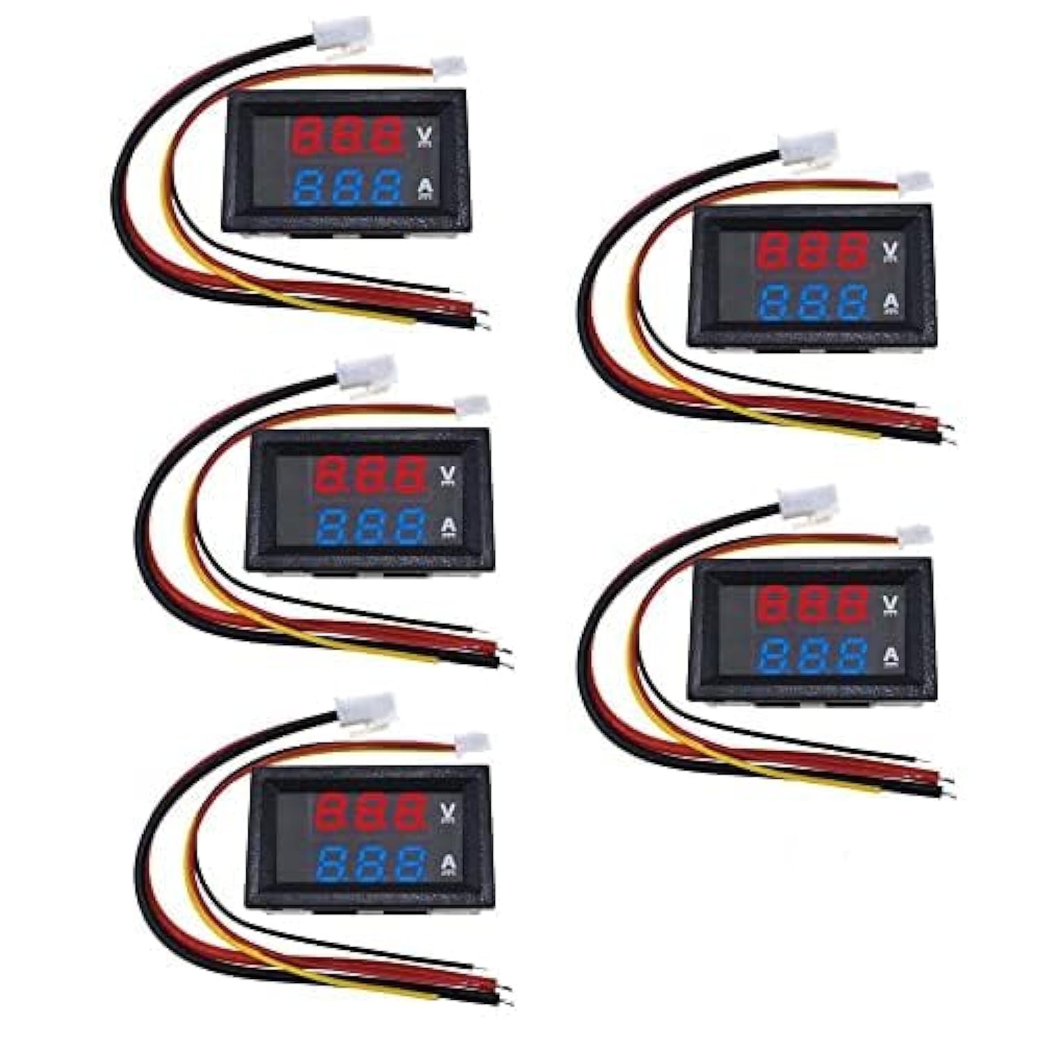 Sponsored Ad – 5pcs 0.28inch Red Blue LED DC 0-100V 10A Digital Voltmeter Ammeter Dual Display Voltage Detector Current Meter Panel Amp Volt Gauge