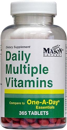 Miniatura 2 de Múltiples vitaminas diarias comparadas con One A Day Essentials, suplemento multivitamínico multimineral 365 tabletas por botella, paquete de 2 en