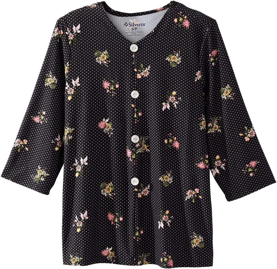 Women’s Open-Back Adaptive Faux Button Top