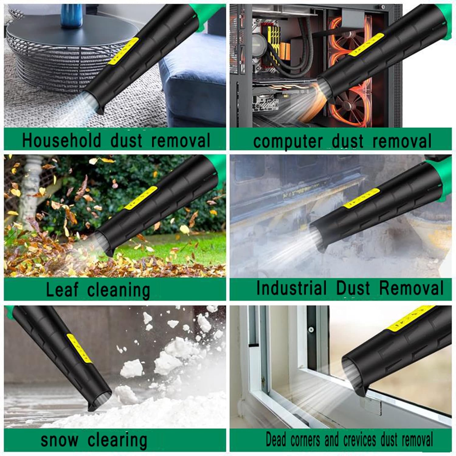 Electric Leaf Blower Blower 220V / 5500w, Hand-held Two-in-one Leaf Blower Industrial Blower, dust Collector use, dust Removal, Snow Removal, Blowing Leaves