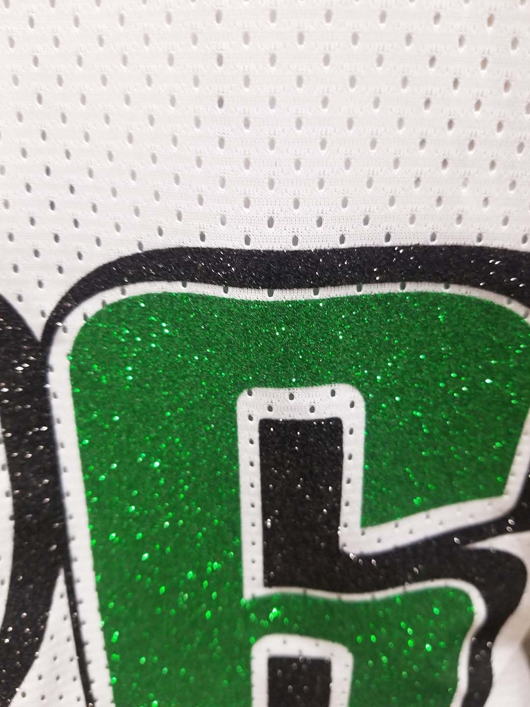 Custom Womens Blinged Football White Mesh Saquon Barkley Jersey Size 2XL XXL