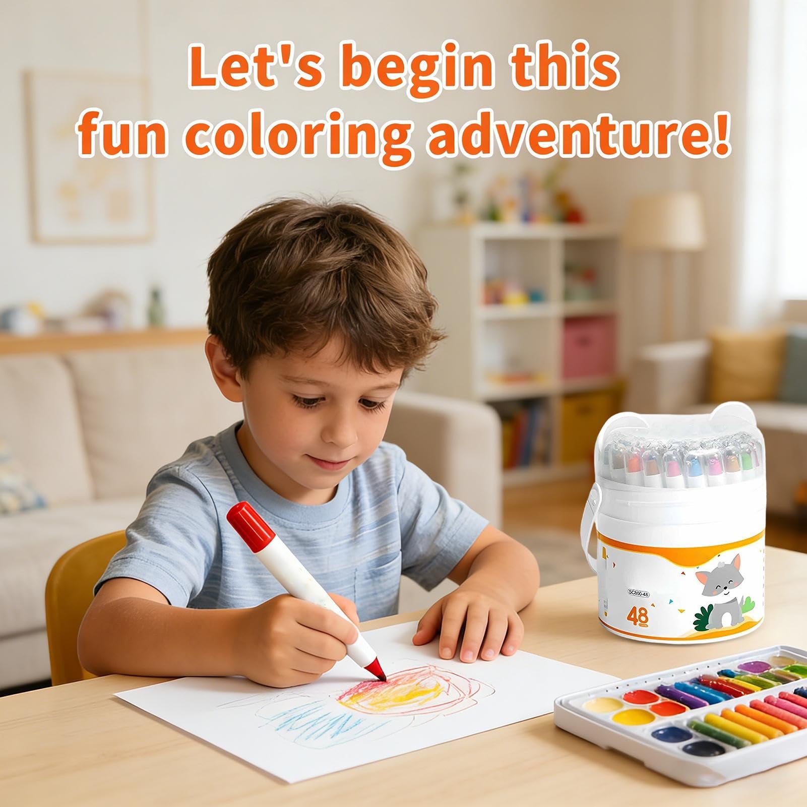 Générique Crayons de Couleur pour Cadeau De Fête À Séchage Rapide