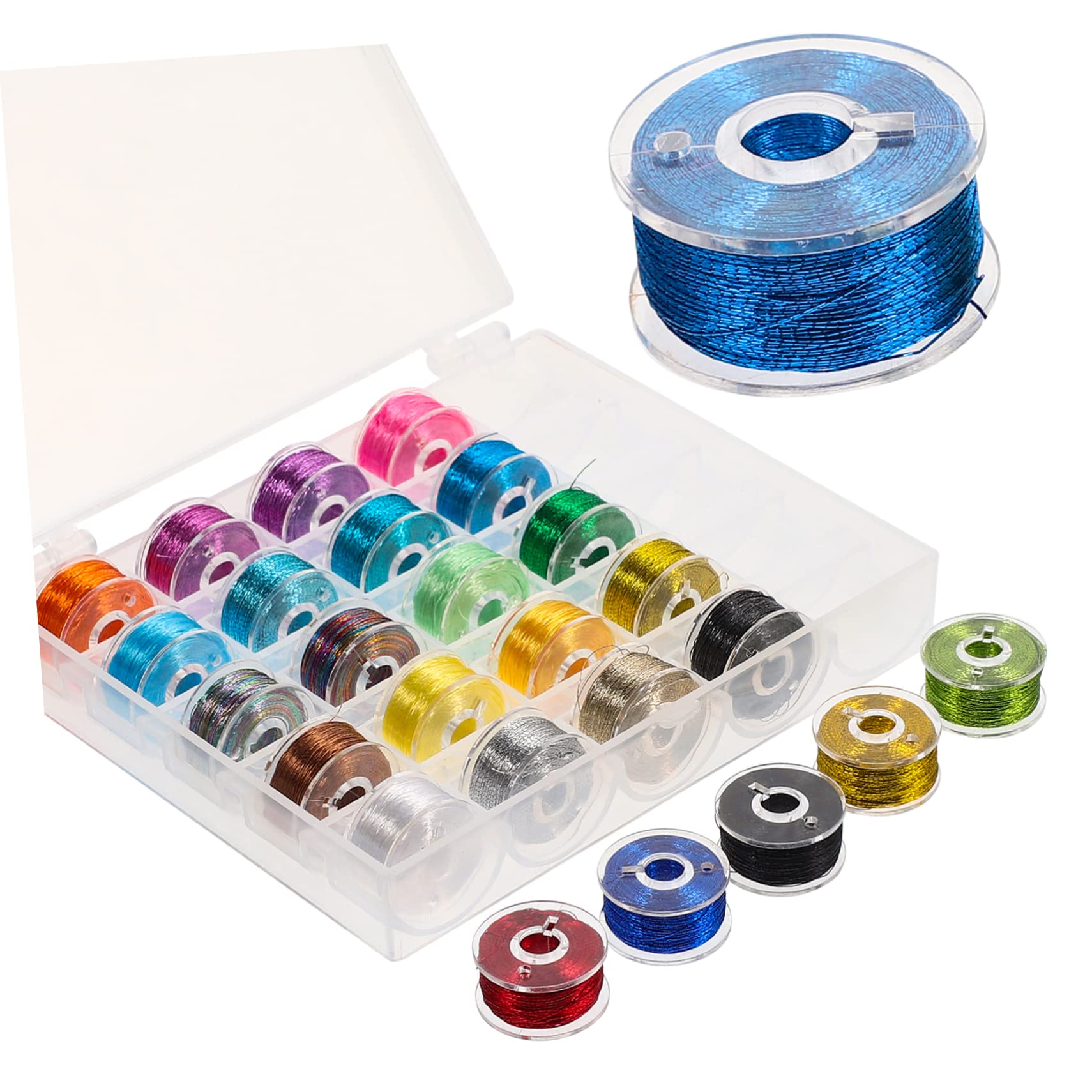 75 Rollos hilo de bordar hilos de bricolaje pulseras de hilo mano decoración hilo de coser hilos resistentes al desgaste hilos de punto de cruz delicado Decorar herramienta Metal