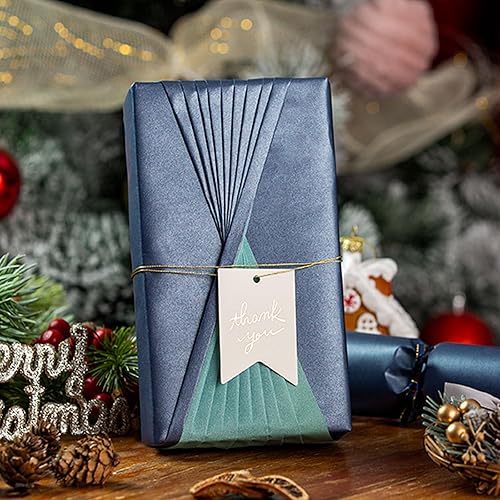 Miniatura 8 de Garbendy Papel de regalo de papel azul marino nacarado, color liso, 17 pulgadas x 33 pies, perfecto para bodas, cumpleaños, Navidad, baby shower,