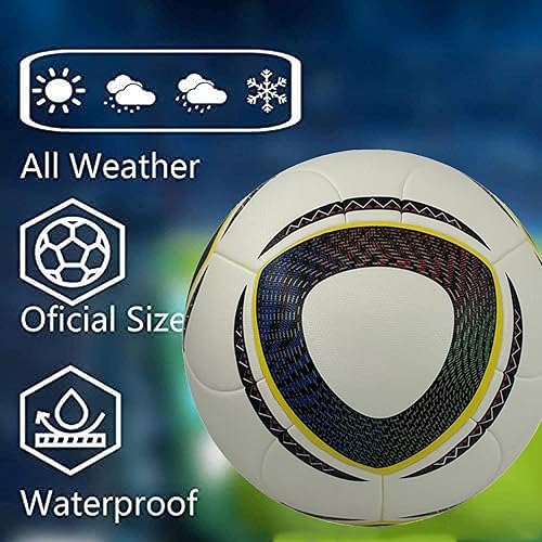 Miniatura 3 de Sudáfrica 2010 Football Fans World Cup Quality Size 5 Bola de piel sintética termalmente unida con costuras sin costuras de larga duración