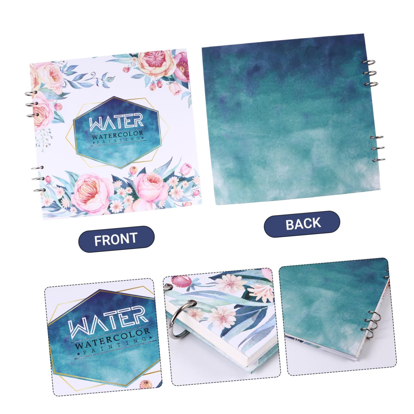 Anneome Spiral Notizbuch Für Künstler Und Zeichner Doppelseitig Mit Perforation Zum Heraustrennen Flach Aufklappbar Für Skizzen Und Aquarellmalerei Robuster Einband Als Zeichenbrett