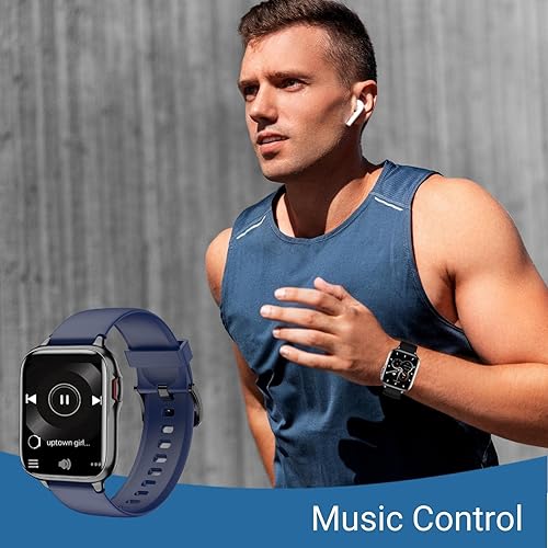 Miniatura 6 de Smartwatch 2022 Bluetooth CallDial  3ATM impermeable 15 modos deportivos para hombres y mujeres para iOS Andriod iPhone azul 17 pulgadas