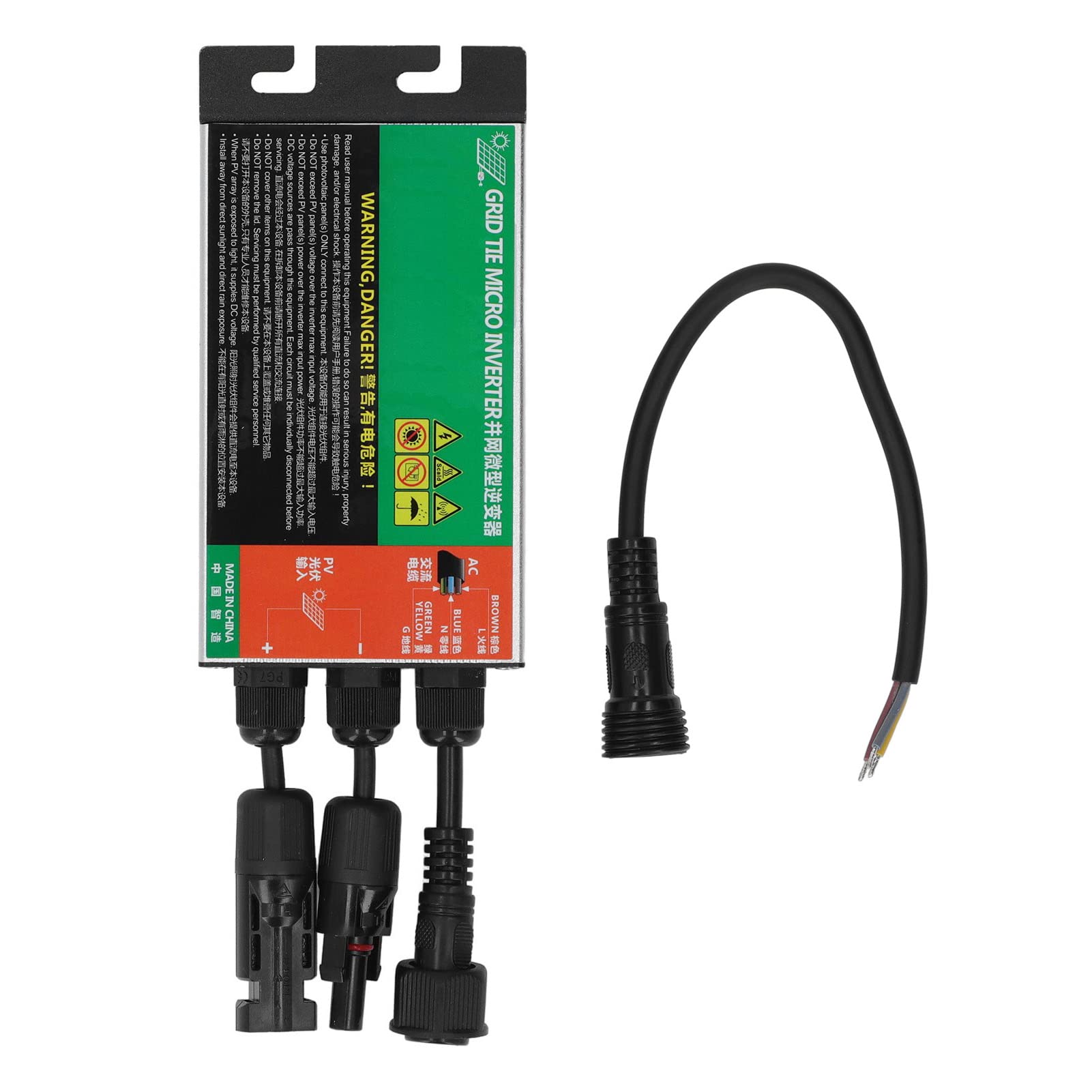 Onduleur à Onde Sinusoïdale Pure Mppt connectÉ AU Réseau Solaire AC230V, Étanche Ip55, Comptère (150W)