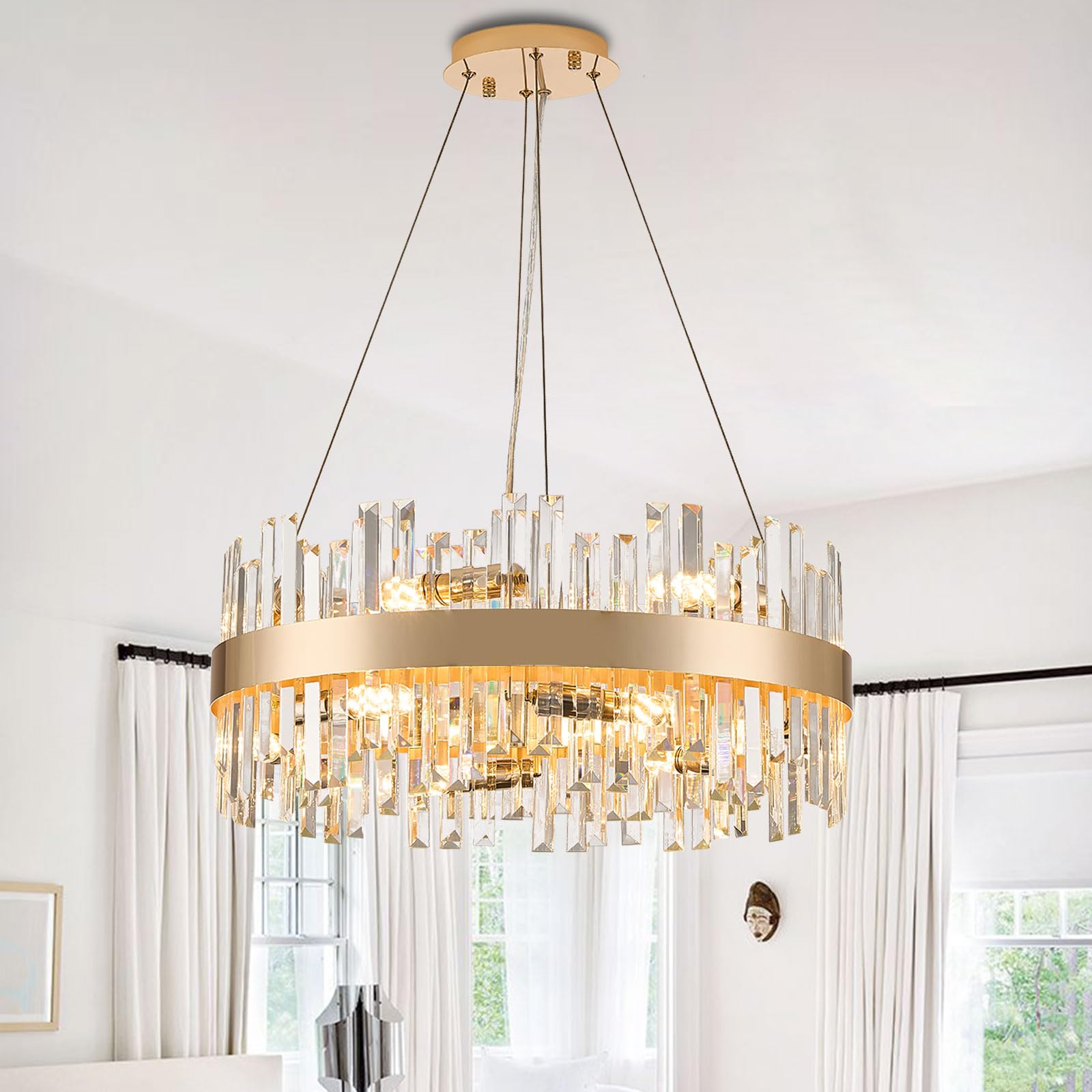 YOLIZUOT Crystal Chandelier 
