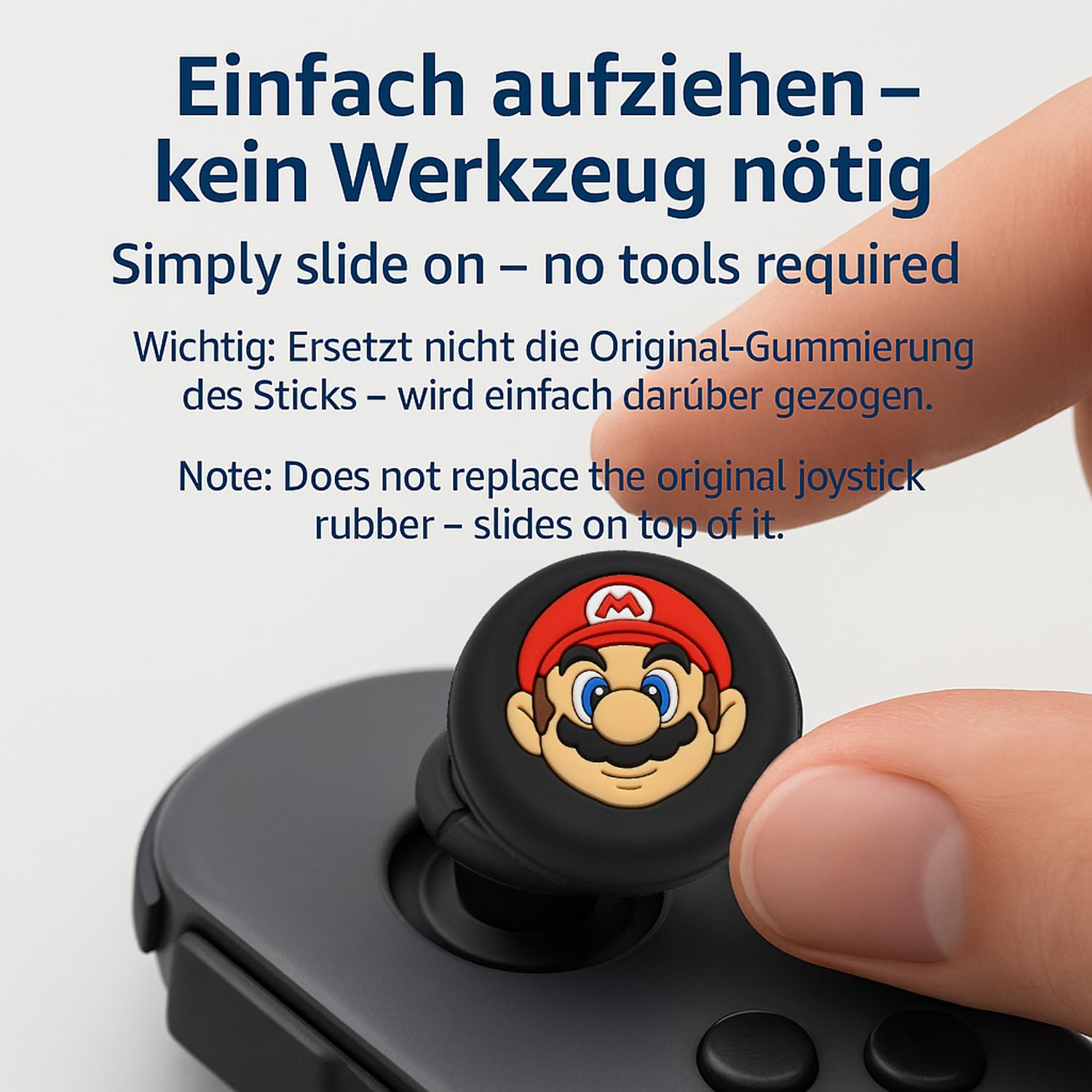 MatoSan 1234567890® 8X Tapas de joystick compatibles con Nintendo Switch Grip Joy Con Grip Thumbstick Grip Switch Lite Accesorios OLED Empuñaduras para pulgar Tapas para pulgar de Nintendo Switch | Pr