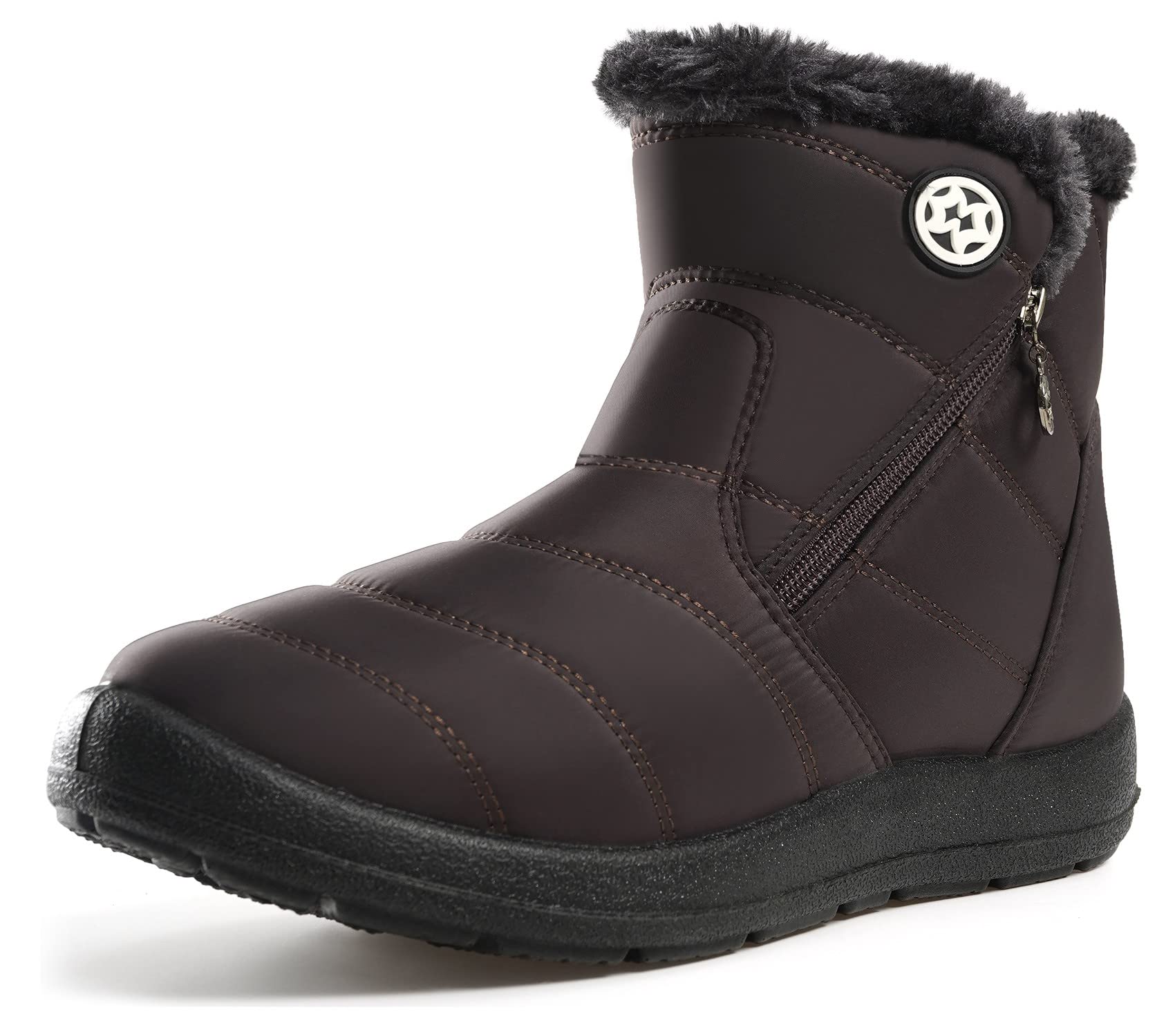 Gaatpot Stivali Donna Stivaletti Invernali Stivali da Neve Caldo Peluche Scarpe Impermeabili 36-43