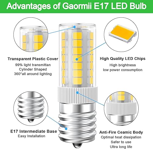 Miniatura 4 de Bombilla LED para microondas Repuesto de electrodomésticos sobre estufa 8206232A 40W bombilla incandescente para estufa de refrigerador, campana