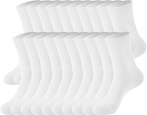 J-BOX 108 pares de calcetines de algodón para mujer, calcetines de vestir suaves y cómodos para negocios y casual, por encima del tobillo, talla 6-11