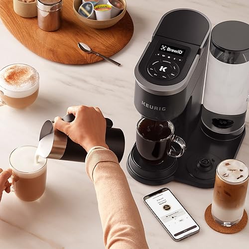 Vista 20 de Keurig K-Cafe SMART - Máquina de café de una sola porción con cápsulas K-Cup, color negro