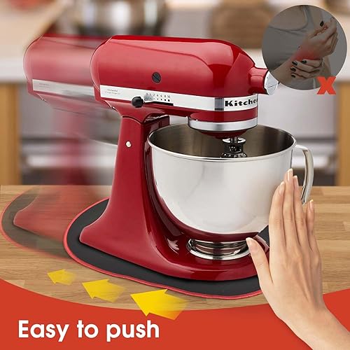 Miniatura 6 de Kitchenaid - Juego de 2 alfombrillas deslizantes para batidora Kitchenaid, compatible con batidora de pie Kitchenaid de 5 a 8 cuartos de galón,
