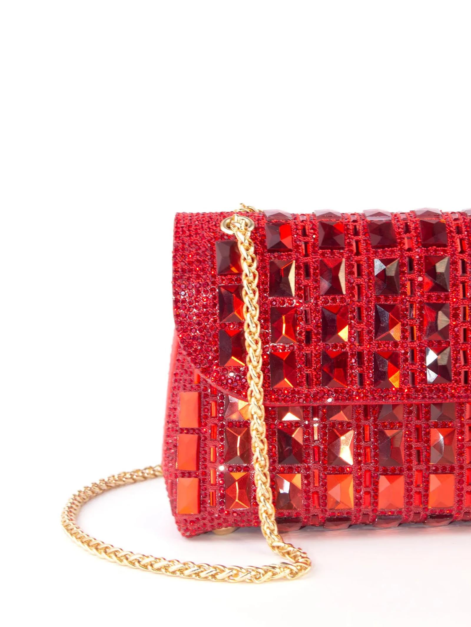 Abendtasche Damen Clutch Glänzende Elegante Glitter Stilvolle Luxus Leichte Strass Verziert Mode Abend Tasche Abendessen