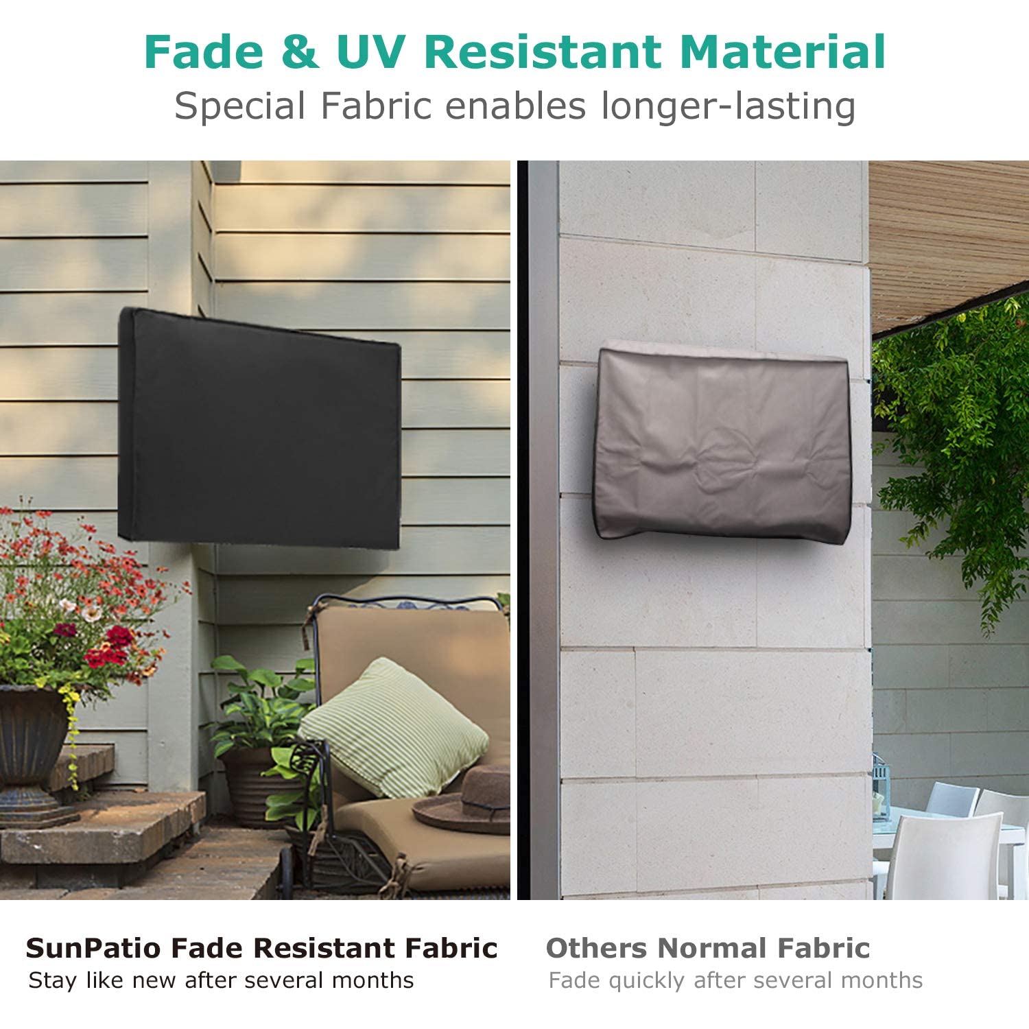 Outdoor TV Cover DIDADI Waterproof Weatherproof TV Cover with Zipper