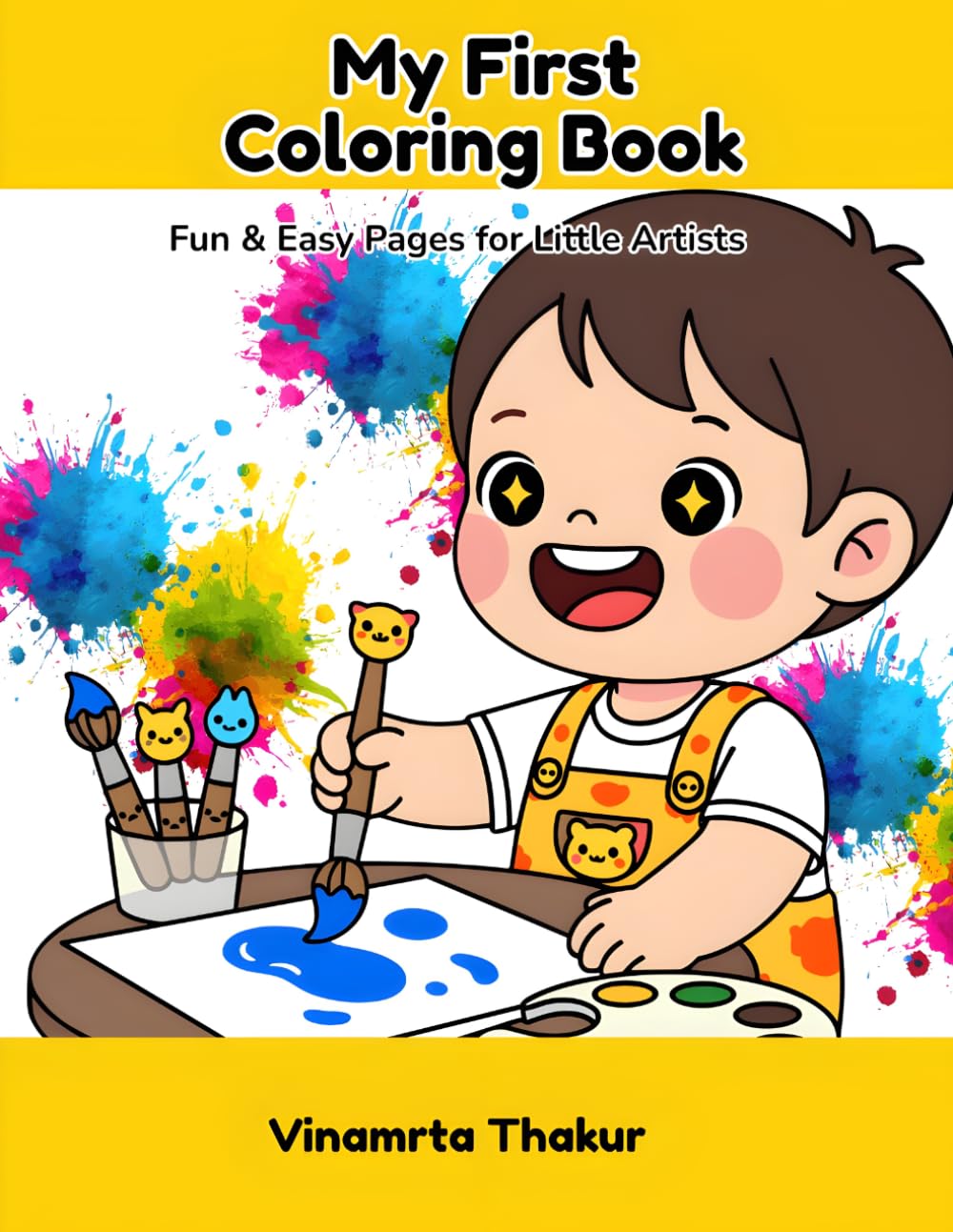 My First Animals Coloring Book for Kids Ages 3-6: Big Simple Animals Pages for Toddlers and Preschoolers' | Easy Bold Outlines |fun Early Learning Activity Book