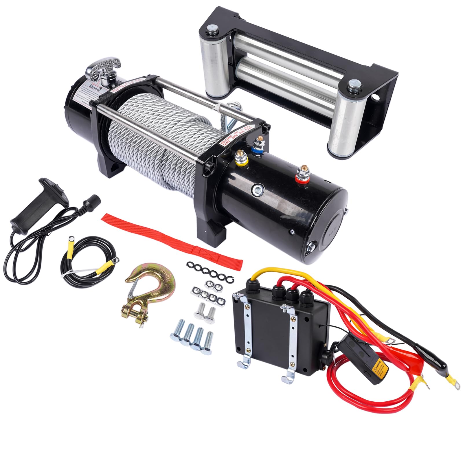 Seilhebezug Elektrische Seilwinde AP03, 12 V Gleichstrom, 13.500 lbs, 6.123 kg, PS Motor und Planetengetriebe flaschenzug
