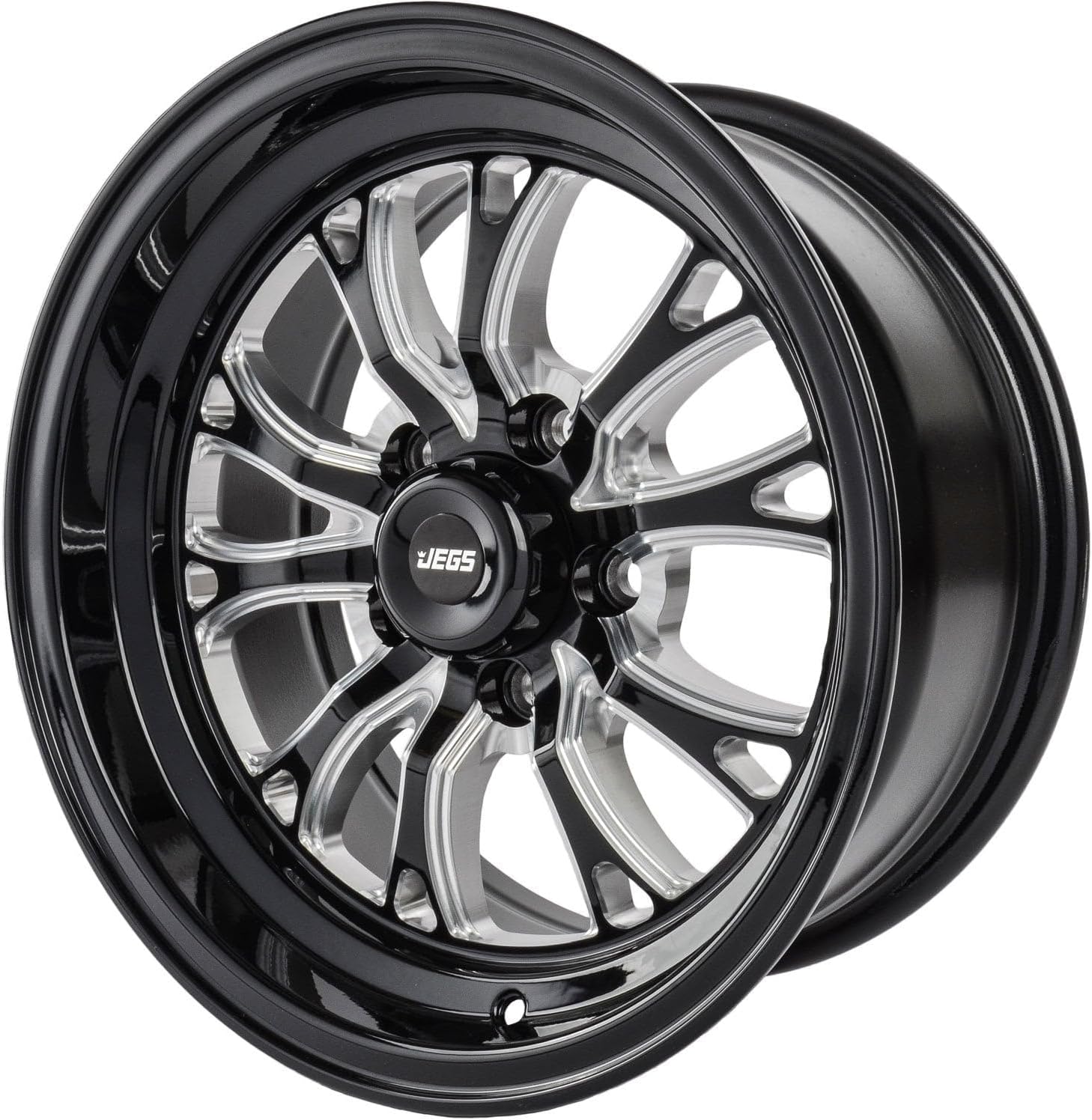 JEGS SSR Spike Wheel [Size: 15" x 7"] Gloss Black