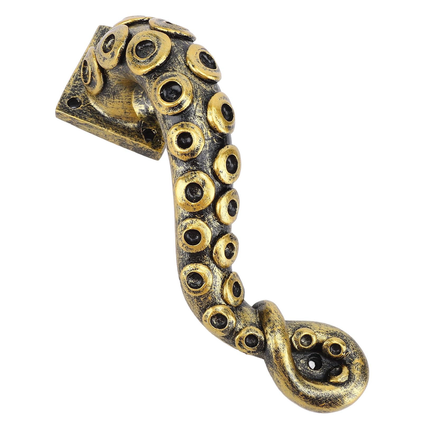 Poignée De Porte Rétro Pieuvre - Bouton En Résine Style Punk