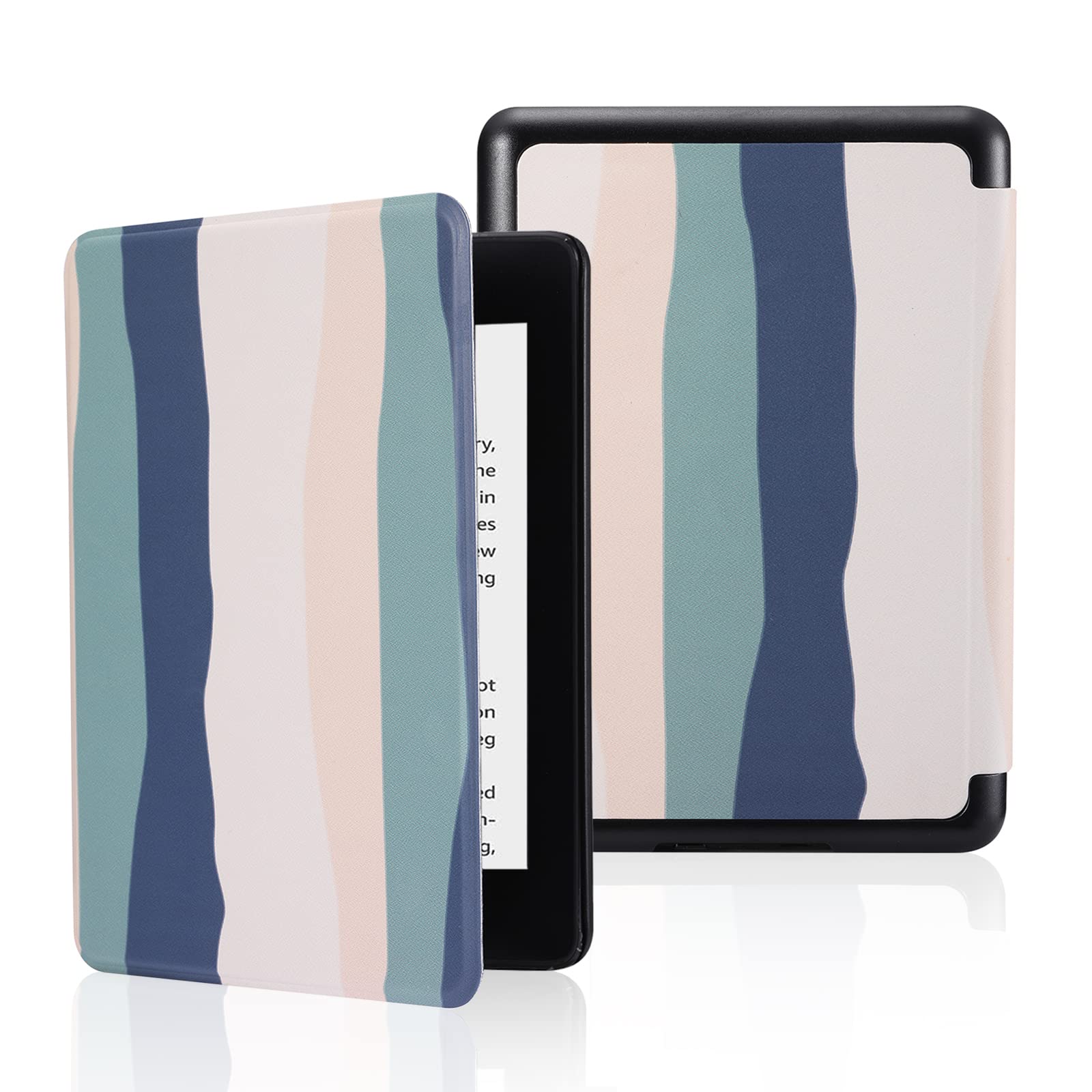 SCSVPN- Estuche para Kindle Paperwhite 10.ª generación 2018 con Correa de Mano, función de Encendido y Apagado automáticos, Funda Protectora Inteligente de Cuero sintético Delgado Solo Compatible con