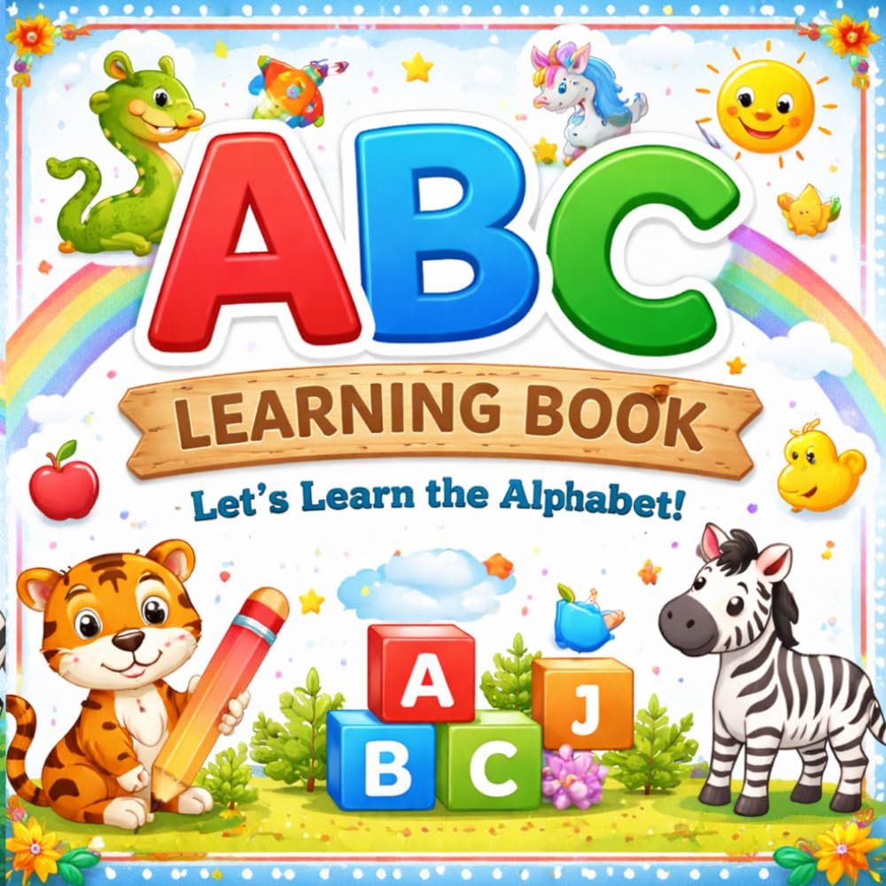 My First ABC Book: Fun Alphabet Learning with Pictures and Tracing for Kids Ages 3-5