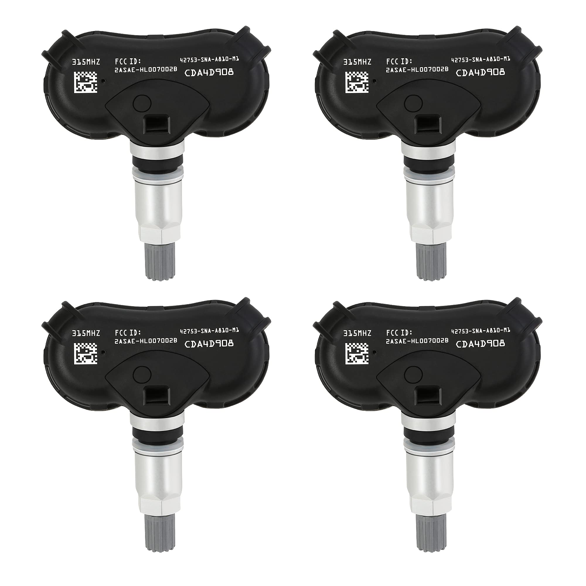 RENECTIV TPMS Sensor,315Mhz Tire Pressure Monitoring System Sensor for Honda CRZ Insight Odyssey Element Civic Acura CSX Replace#42753-SNA-A830-M1 42753-TR3-A81 (4-Pack