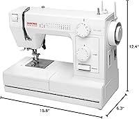 Vista 3 de Janome Máquina de coser resistente HD1000 con 14 puntadas incorporadas