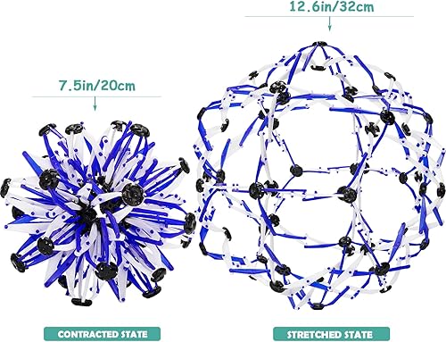 Miniatura 3 de HYCY BJD - Pelota retráctil expandible, juguete de bola mágica para aliviar la ansiedad para manejar todas las necesidades de estrés de niños y
