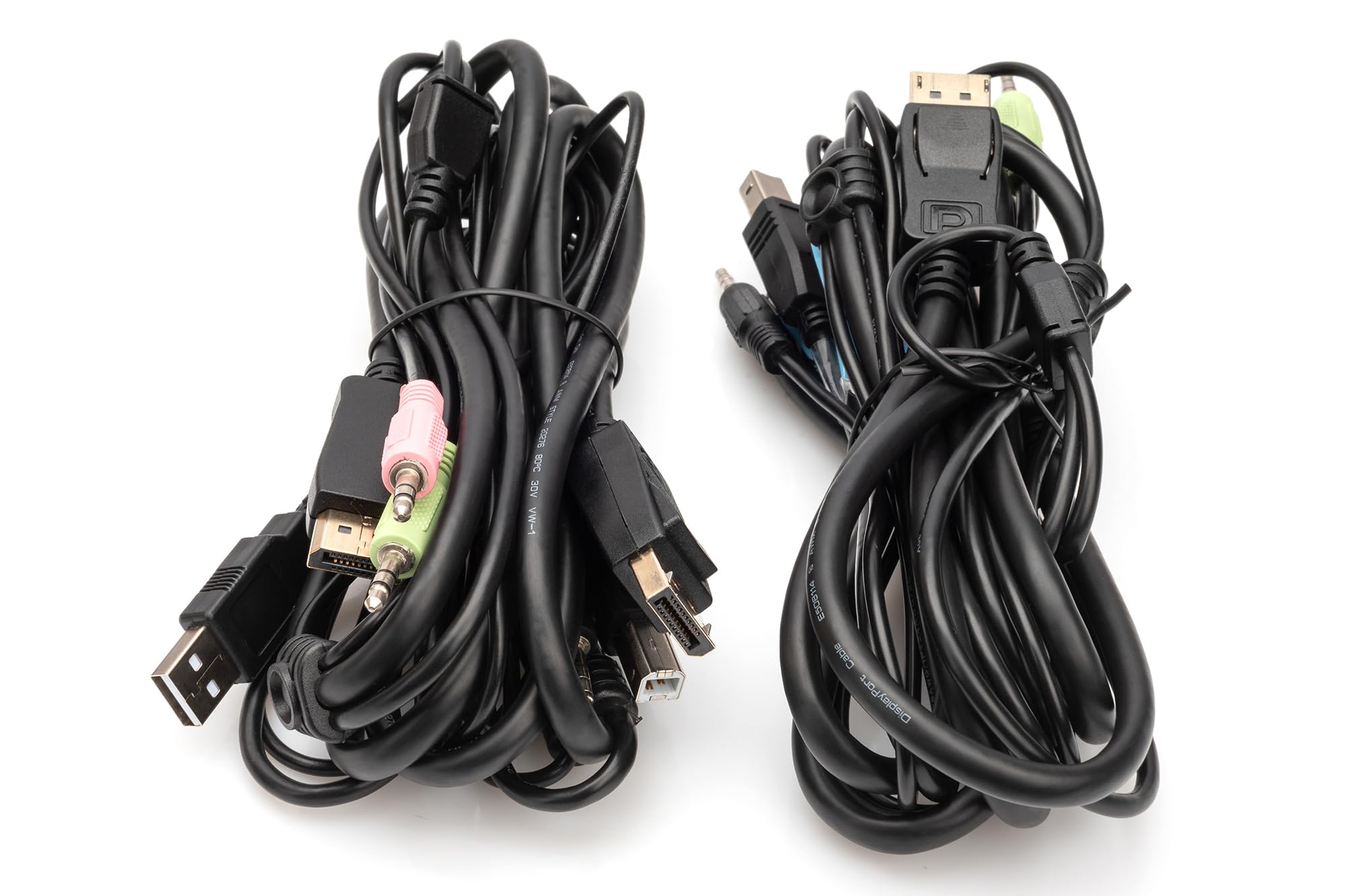 DIGITUS Displayport KVM-Switch – 2-Port Single-Display – 2 PC 1 Monitor – 1x Maus, Tastatur & Audio für 2 Computer – UHD 4K@60Hz (4096 x 2160p) – Hot-Key Umschalter – 1x USB 2.0 Hub – Schwarz