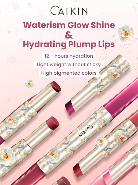 CATKIN Glossy Lip Balm Ultra Hydating Glow Lip Tinted Jelly Plumping Melting Balm Shea Butter Repair Soothing For Dry Li