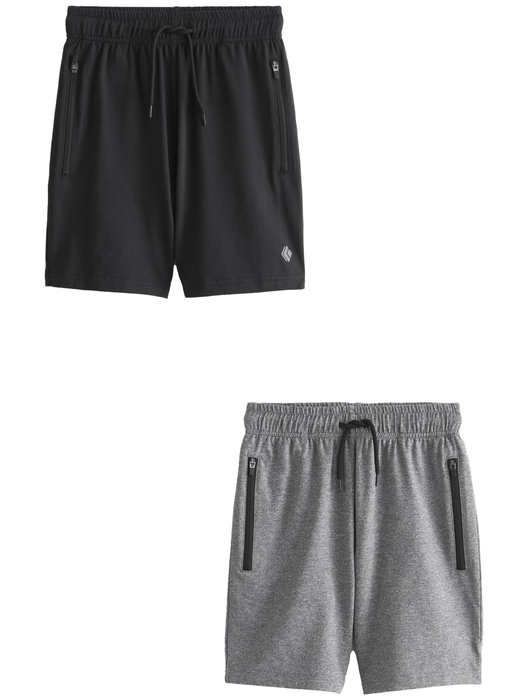 NEXT Niños Pantalones Cortos Deporte Ligeros Pack 2