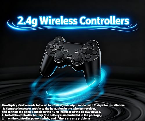 Miniatura 5 de Consola de juegos retro inalámbrica, Plug and Play Video Game Stick 4K de alta definición HDMI 10000+ juegos, controladores inalámbricos 2.4G,