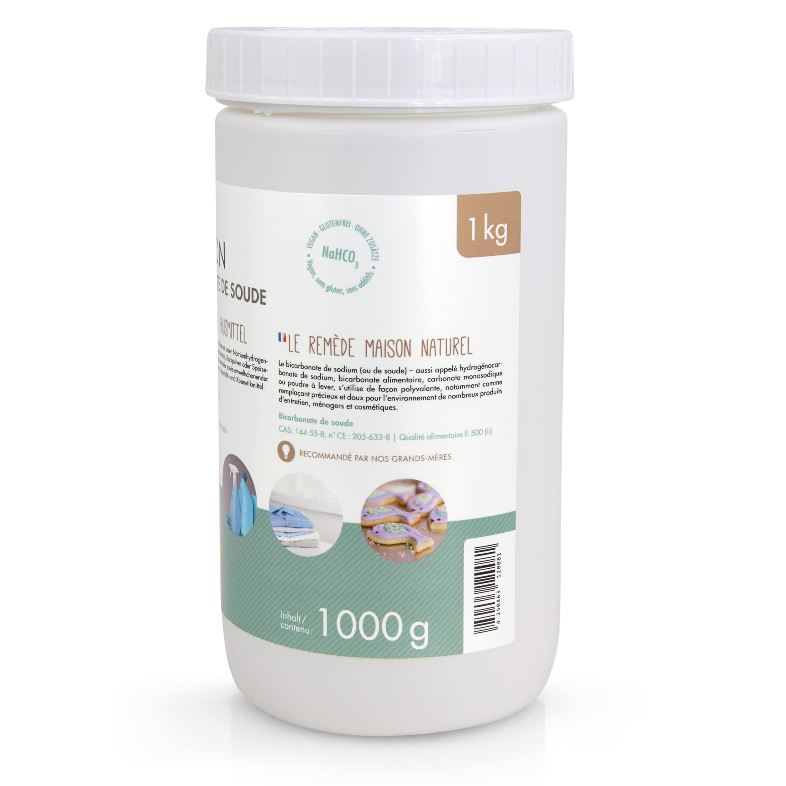 12 x 1 kg Natron Backsoda Natriumhydrogencarbonat in Lebensmittelqualität | (Natriumbicarbonat- Backsoda - NaHCO3)