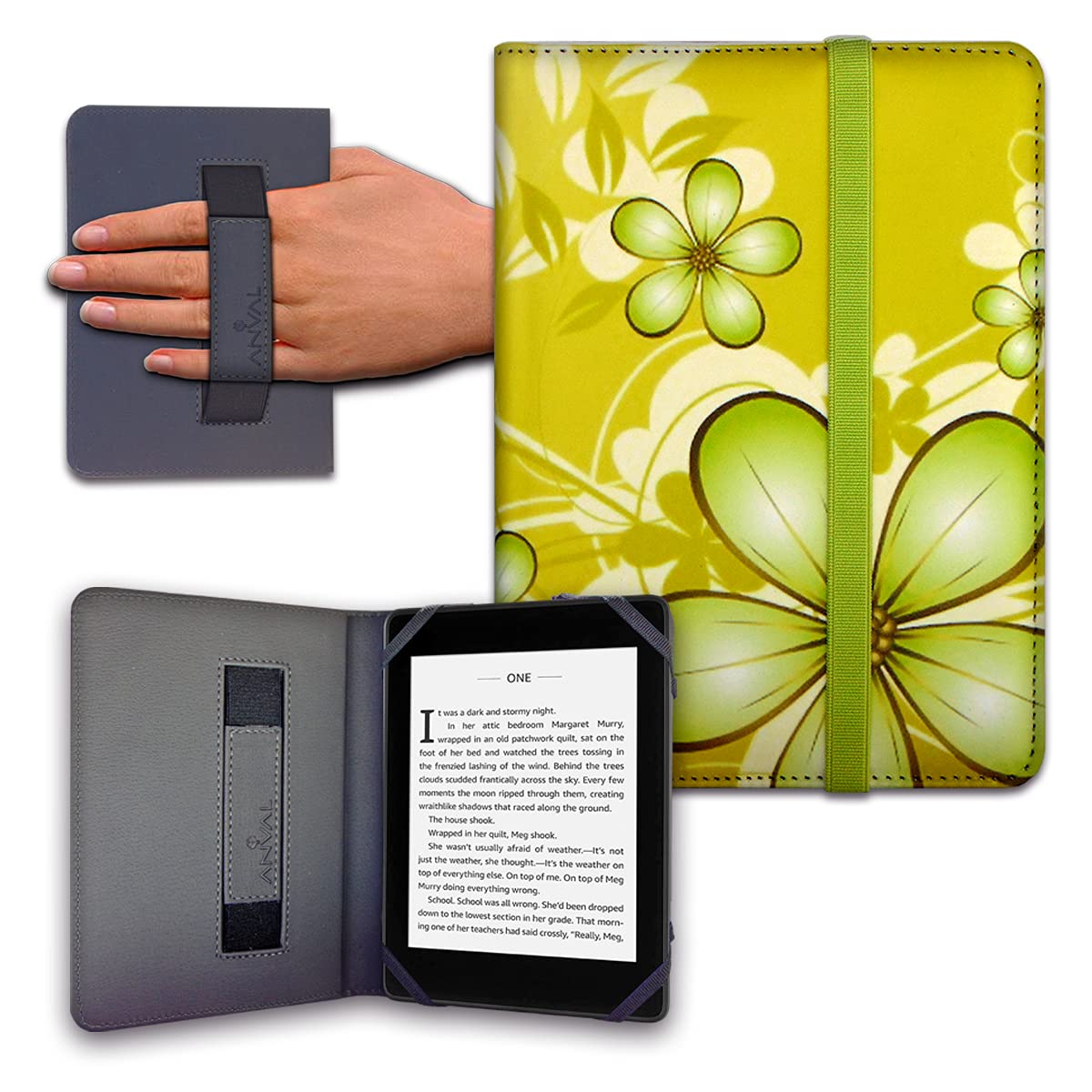 Funda para Libro electrónico eReader eBook de 6 Pulgadas - Kobo, Woxter, Tagus, BQ, Energy, SPC, Inves, Papyre, Wolder, Nolim - 6" Universal - elástico (173) — view 30