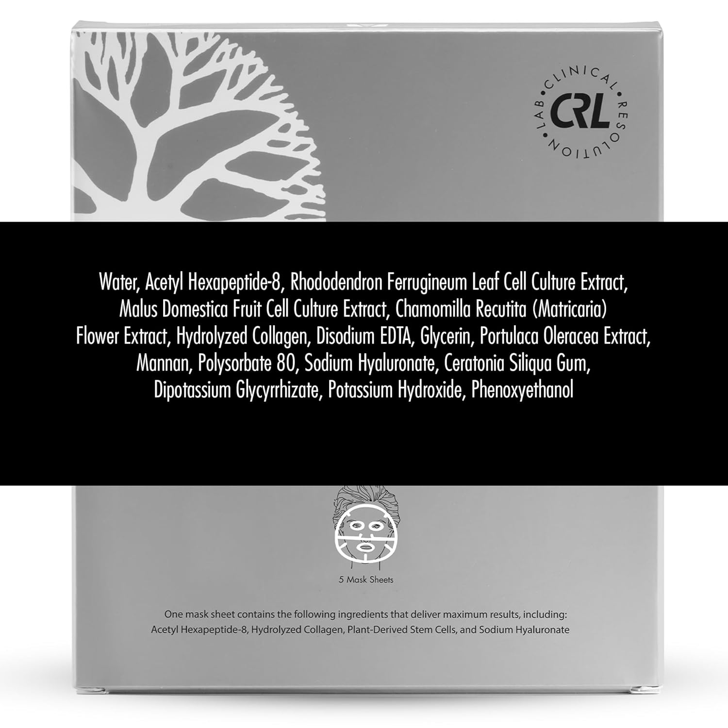 Clinical Resolution CRL Peptide Aqua Gel Mask 5 Pack Instant Hydration, Soothing & Cooling, Helps Comfort Skin After Professional Treatments, for a Refreshed, Healthy-Looking Complexion - Image 5