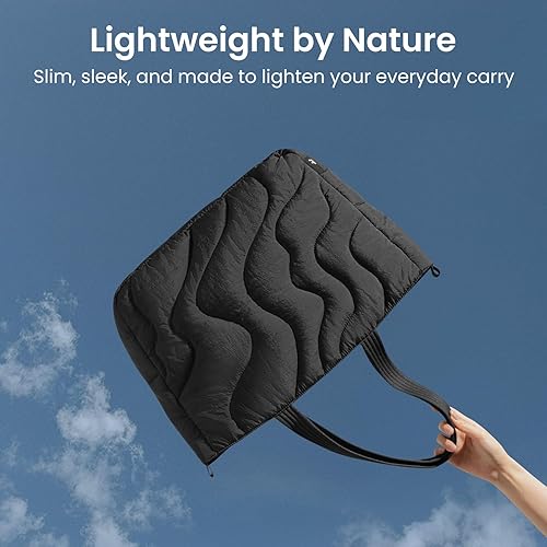 Miniatura 6 de tomtoc Bolsa de mano para laptop de 16 pulgadas para mujer, 13.5 L, bolsa de trabajo acolchada ligera con compartimento acolchado para laptop para