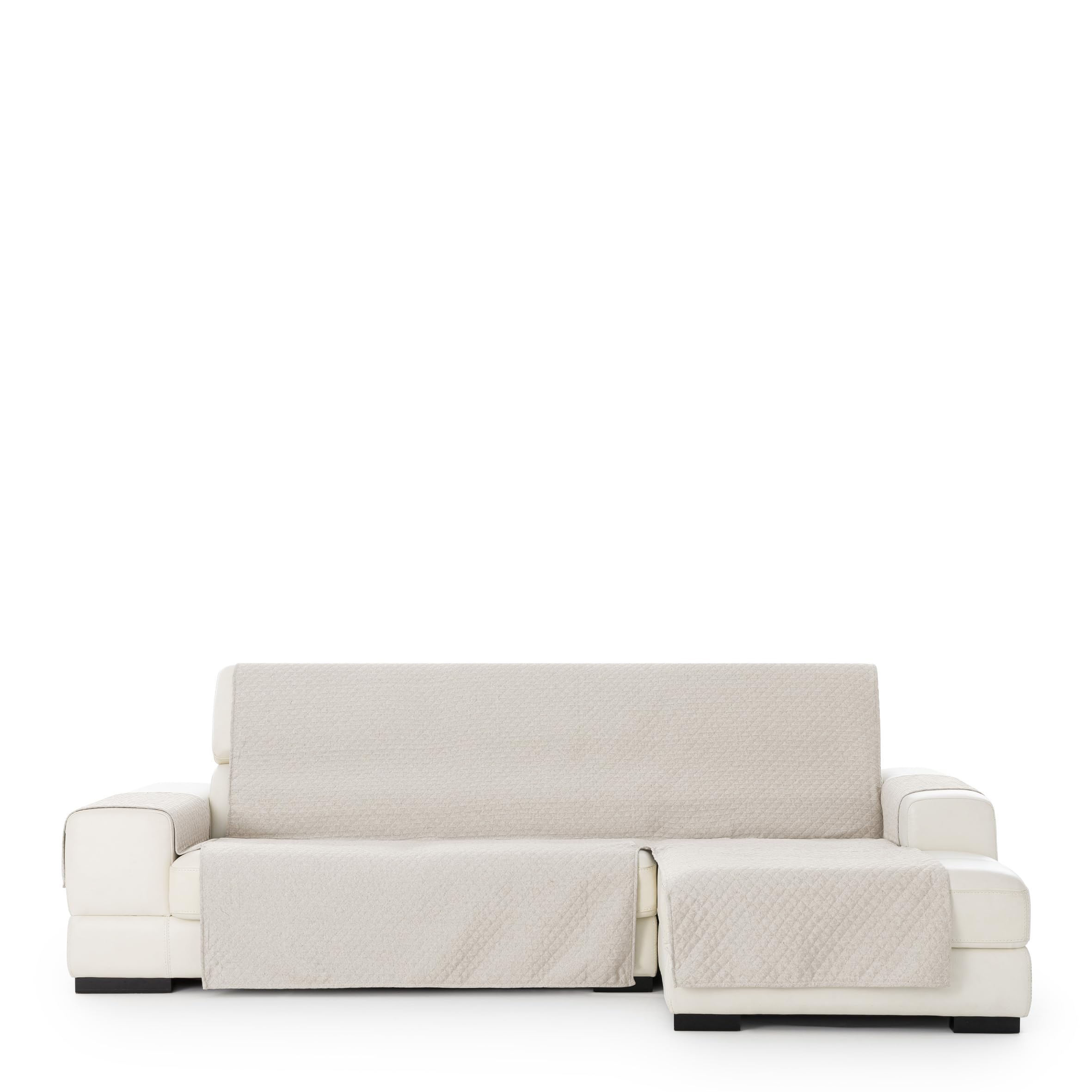 Eysa Practical Chaise Longue Cover Argento 290 cm