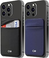 Vista 7 de [Dos] Fundas elásticas para tarjetas adhesivas para teléfono celular, tarjetero adhesivo para identificación y tarjeta de crédito para la parte