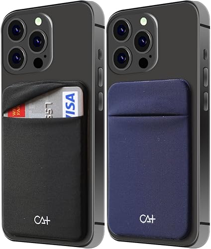 Miniatura 7 de Dos Fundas elásticas para tarjetas adhesivas para teléfono celular, tarjetero adhesivo para identificación y tarjeta de crédito para la parte