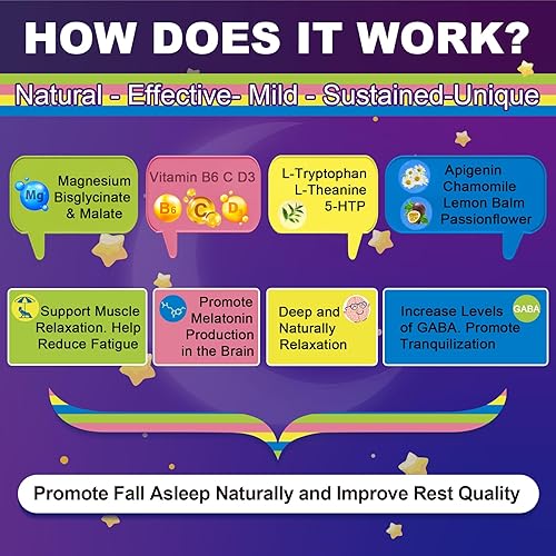 Miniatura 4 de NEVISS Gomitas de glicinato de magnesio + gomitas masticables suaves multivitamínicas para niños