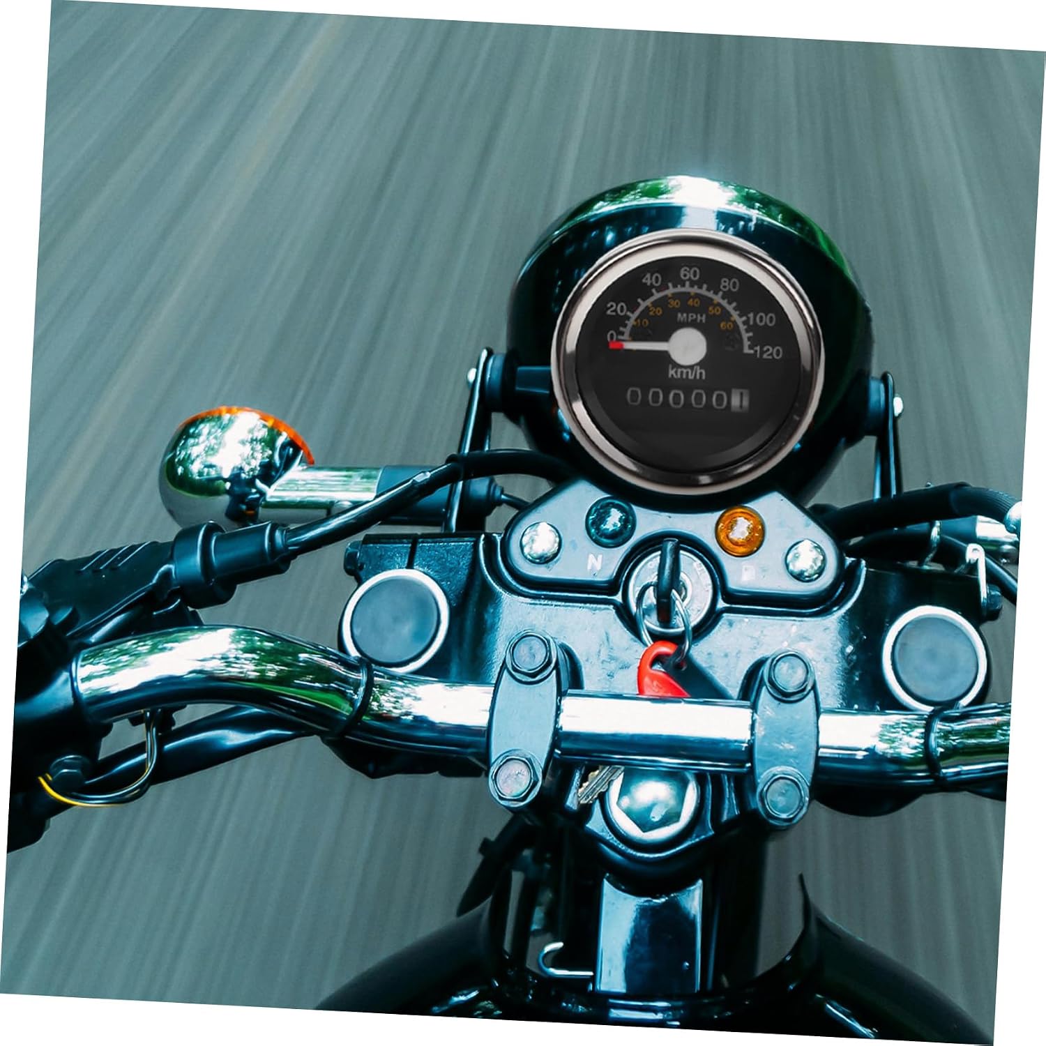 Mikinona Motorcycle Speedometer Gauge Mechanical Tachometer for Motorcycle Modified Speedometer Tachometer Motorbike Speeds Meter