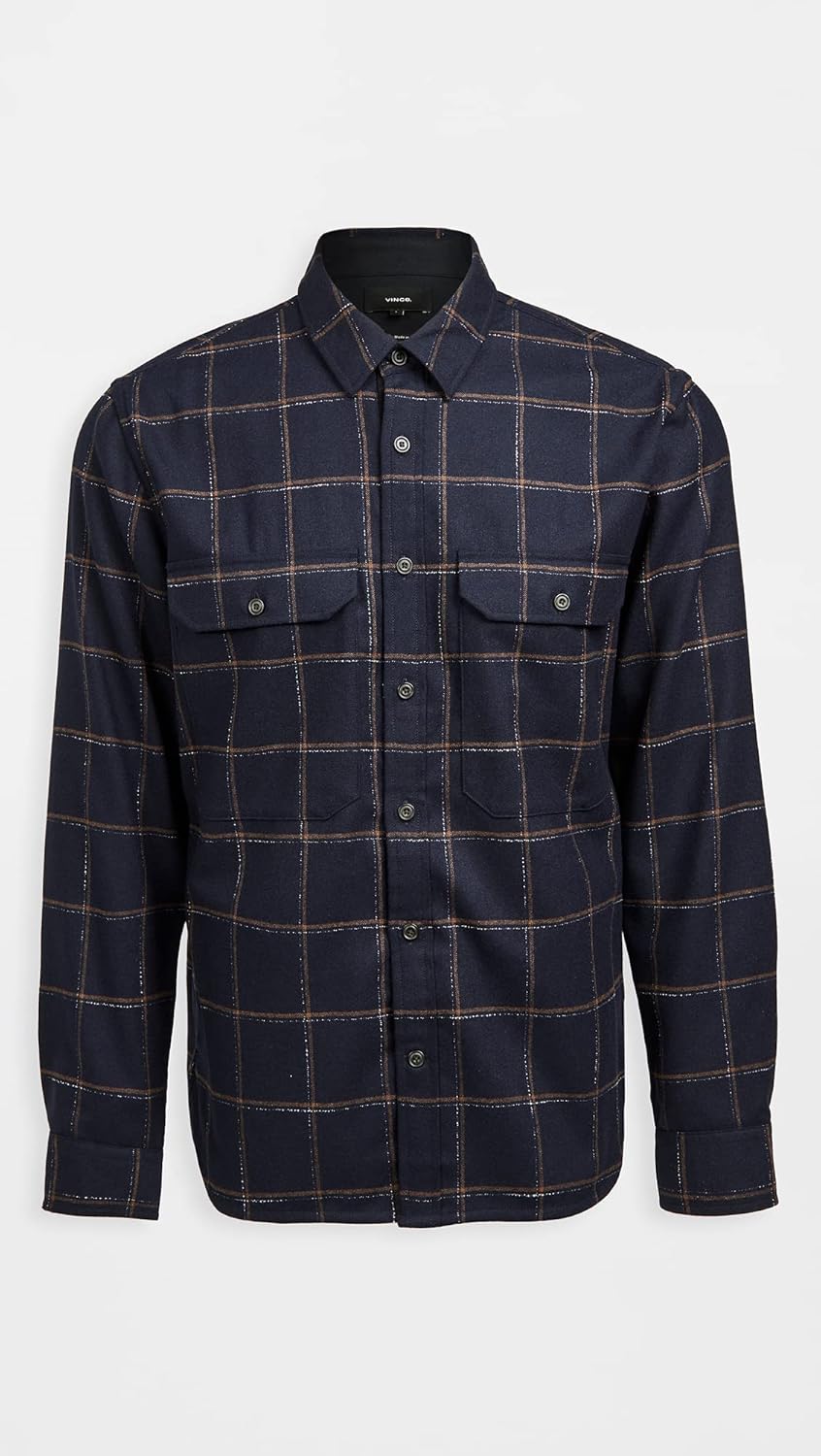 Vince Men's Crosshatch Windowpane Shirt Jacket - Image 3
