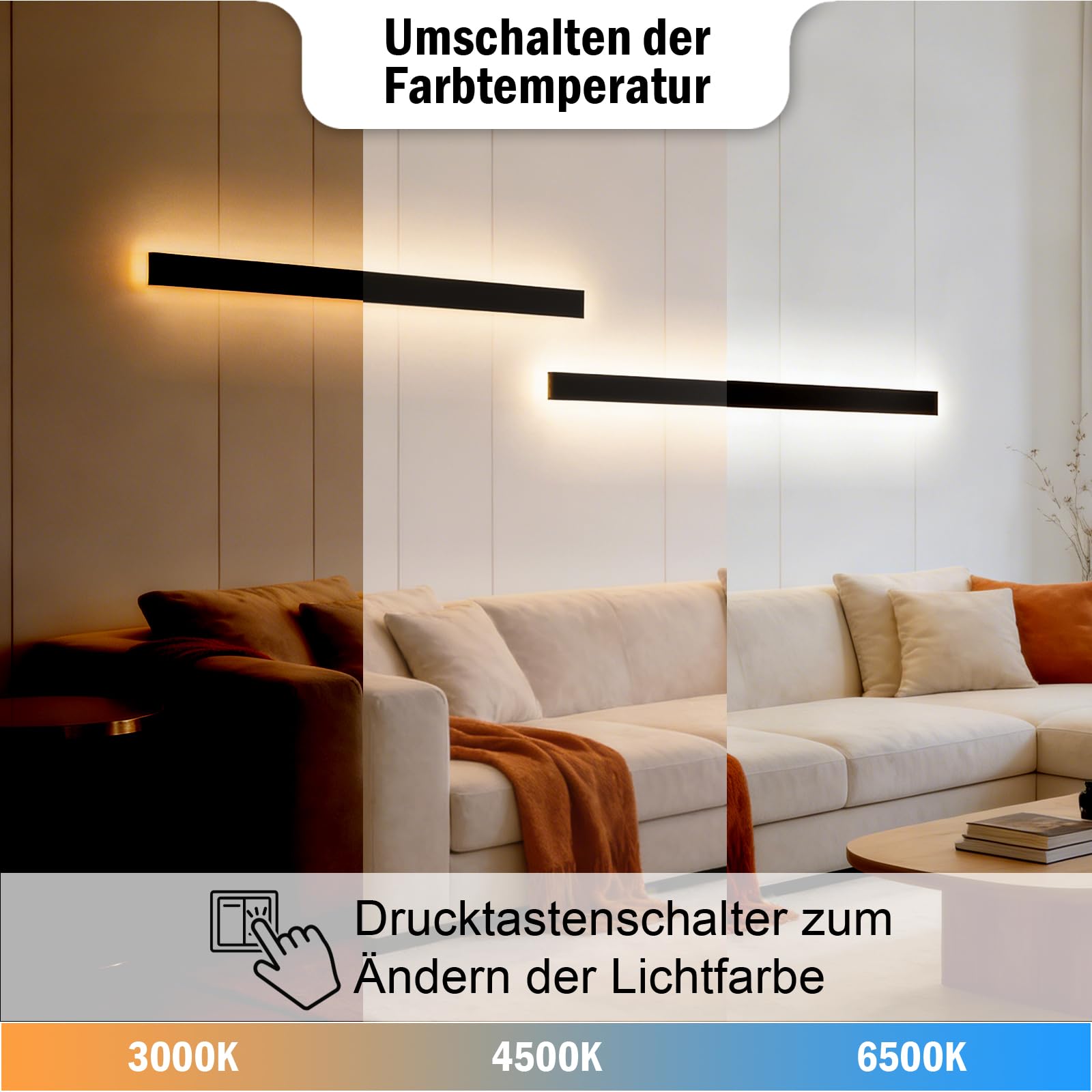 6W acryl aluminium LED muur schans licht indoor modern design verlichting decoratieve wandlamp voor slaapkamer trap woonkamer tv-achtergrond - koel wit | NL